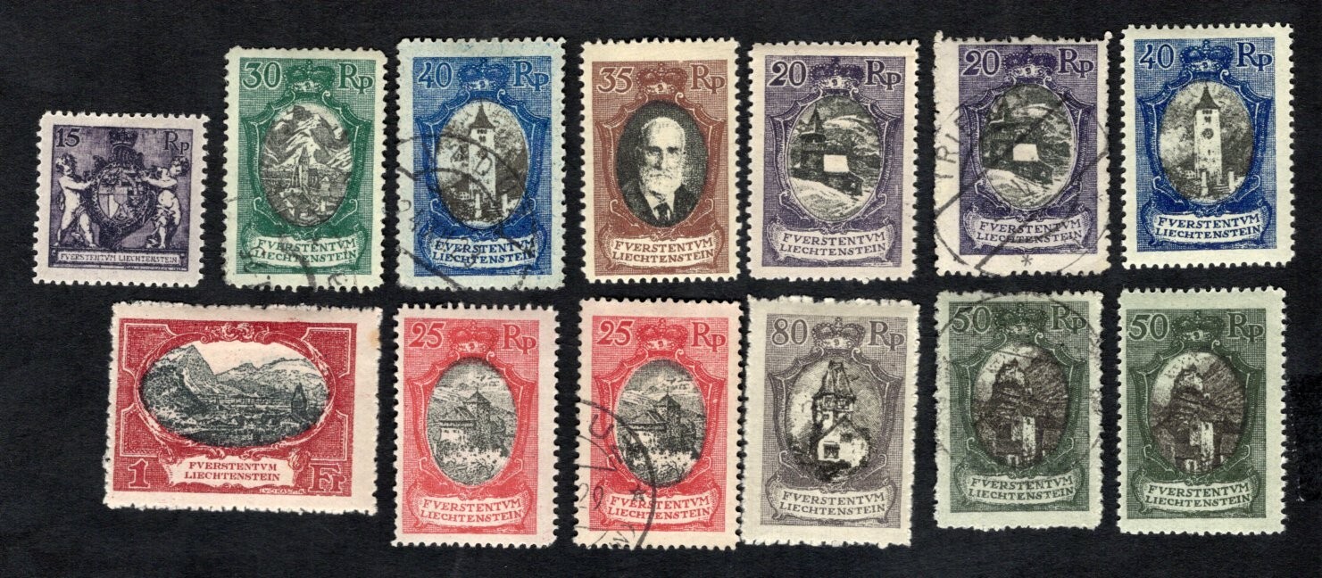 Liechtenstein  1921 stamps Mi#53-60 START10%ONLY MH/used  CV=965$