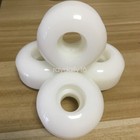 52mm 83A 4pcs Sport White Blank Skateboard Wheels Parts High Resilience