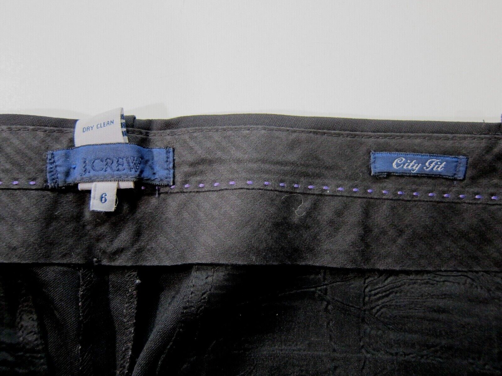 J.Crew Black Wool Stretch Pleated Casual Pocket C… - image 3