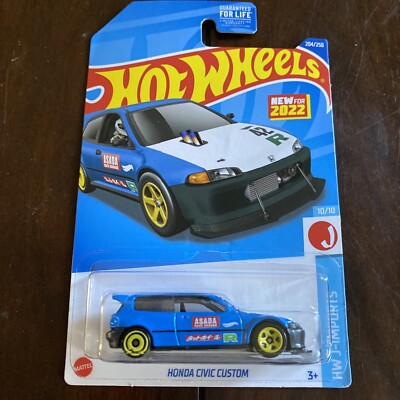 ミニカー Hotwheels 2024 Honda Civic EG custom!!! 2024 Hot Wheels Car 73 Honda Civic Custom EG Toys for Boys 1/64