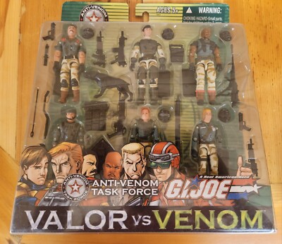 GI JOE Valor vs Venom 6 Pack! ANTI-VENOM TASK FORCE W/Barricade! NIP! Hasbro