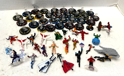 WizKids Hero Clix RPG Lot of 32 Bases & 25 Figures
