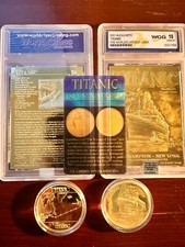 3 995 Pure 24K Fine Gold Ingot 1 Gram RMS Titanic UK Royal Mint CoA Assayed Bar 1397.48 per troy oz