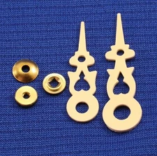 Regula Cuckoo Clock Movement Hands For 80 mm or 3 1/8" Dial NEW CREAM w/ Nuts