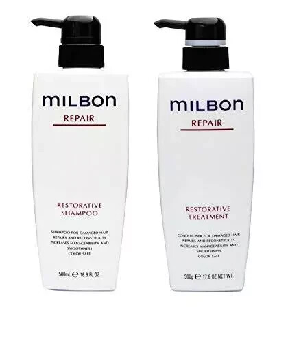 Milbon Repair Restorative Shampoo And Treatment Each 500ml / JPN