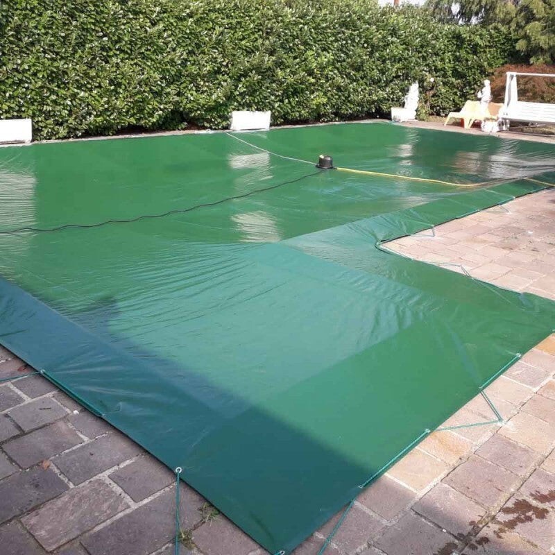 TELO TELONE IN PVC VERDE OCCHIELLATO CON OCCHIELLI IMPERMEABILE 280 GR E 540 GR foto 3