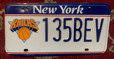 NEW YORK KNICKS BASKETBALL SPORTS TEAM N.B.A. SPECIALTY LICENSE PLATE