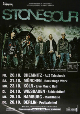 Stone Sour - All Hope Is Gone, Tour 2007 | Konzertplakat | Poster