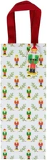 Caspari Wine & Bottle Gift Bag, Little Nutcracker (10096B4)