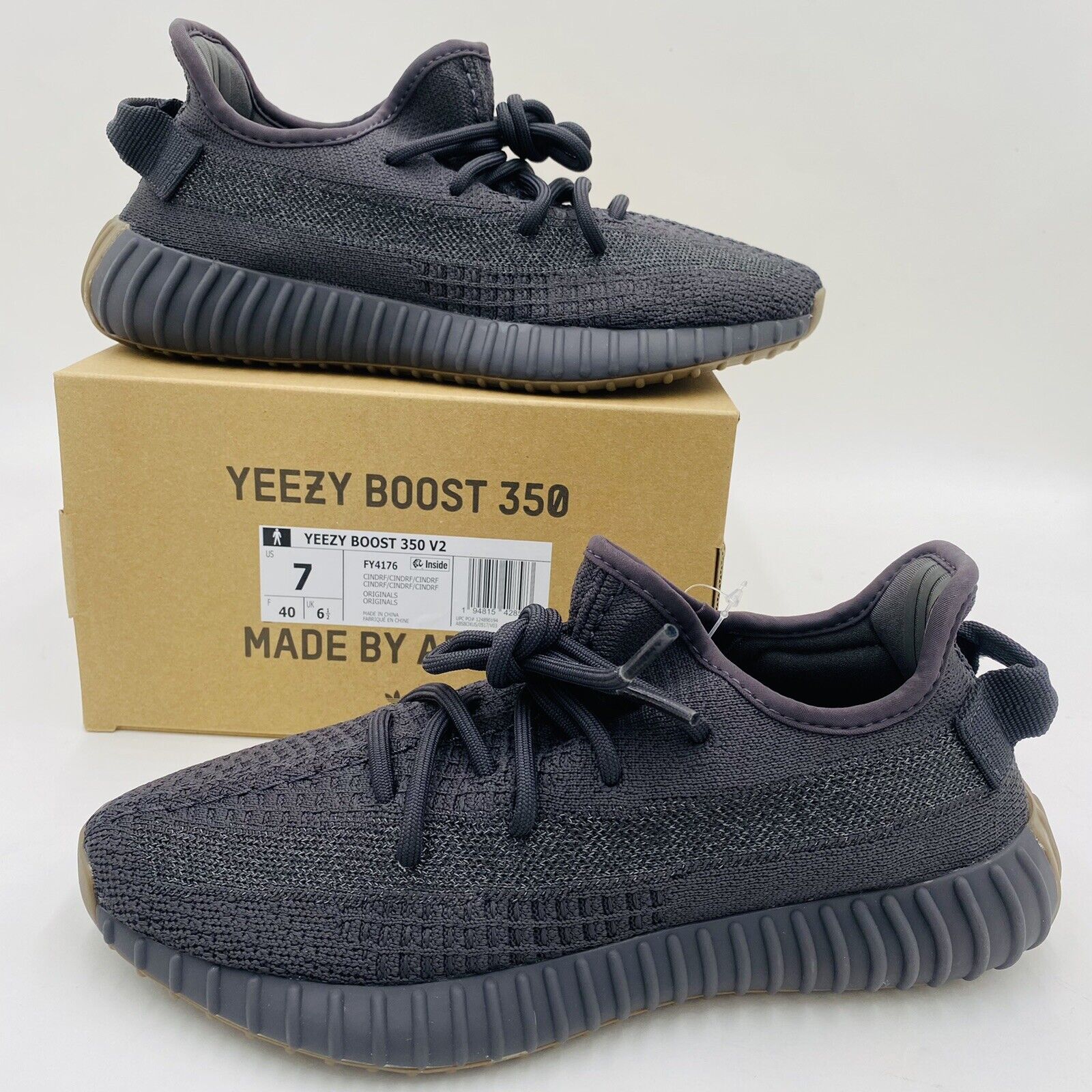 Foresee Husarbejde indad Adidas Yeezy BOOST 350 V2 Cinder REFLECTIVE FY4176 Mens Size 7 Black  Authentic | eBay