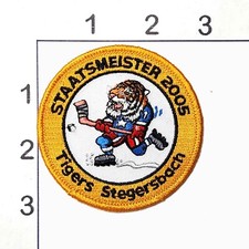 Staatsmeister Patch 2005 Tigers Stegersbach Vintage Embroidered Hockey Uniform