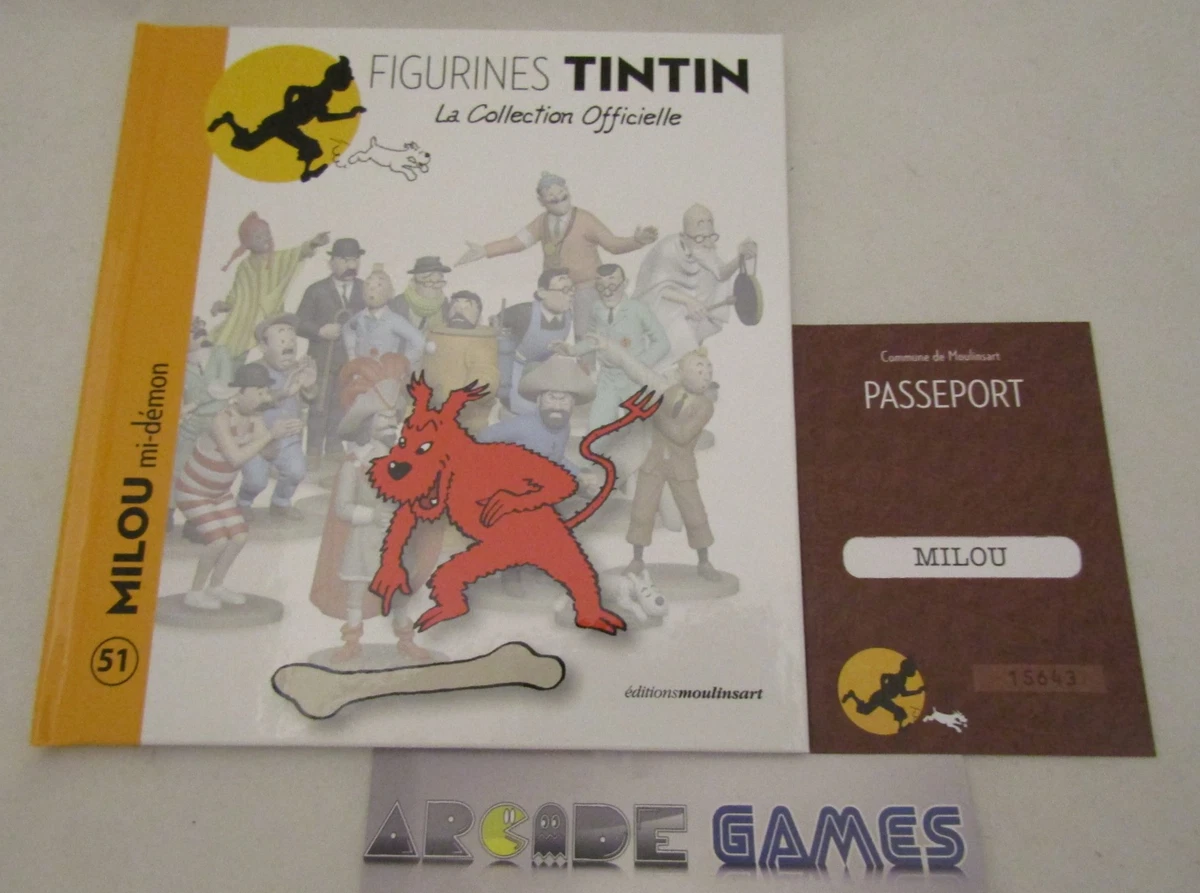 FIGURINE TINTIN COLLECTION Officielle n° 51 MILOU MI-DEMON neuf sous