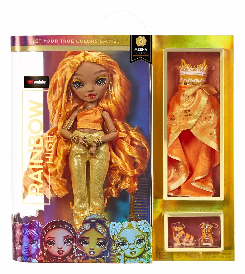 0035051578284 Rainbow High CORE Fashion Doll- Meena Fleur Saffron MGA 11090₽