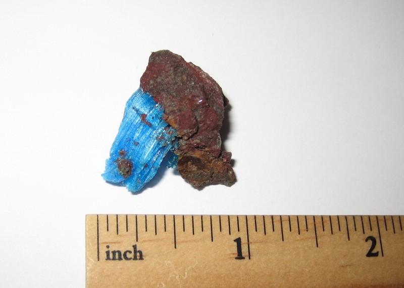 0.9" SMALL RARE NATURAL CHALCANTHITE CRYSTAL CLUSTER W/ MATRIX ARIZONA, USA 5.2g