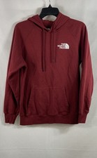 The North Face Women's Burgundy Logo Back Graphic Pullover Hoodie Sz S