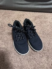 allbirds women  s Wool Sneakers in Black with White Sole