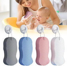 4PCS Magic Exfoliating Bath Sponge for Body 3D Super Soft Exfoliate Body Scrubb