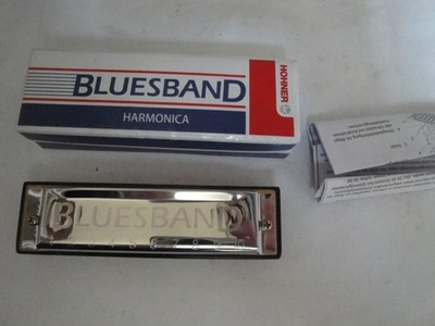 New In Box Hohner Blues Band 4'' Harmonica !