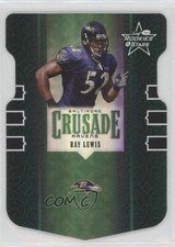 2005 Leaf Rookies & Stars Crusade Green Die-Cut 9/25 Ray Lewis #C-21 HOF h8k