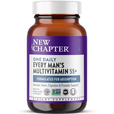 New Chapter Every Man's One Daily 55+ Multivitamin Tablets - 72 Count