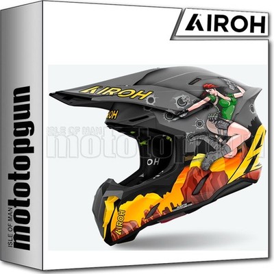 AIROH OFF-ROAD MOTORCYCLE HELMET TWIST 3 TW3AD35 ADVENTURE GLOSS XS
