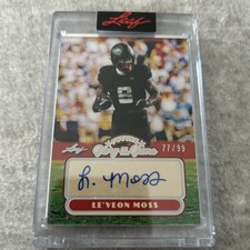 2025 Leaf Glory Of The Game - LE'VEON MOSS - Encased Future SP Auto /99 Stud