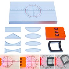 EXBEPE Physics Optics Experiment Set Prisms Convex Lens Triple Laser... 