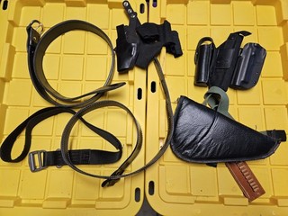 Pistol Holster Belt Gear Box Lot