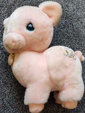 Peluche cochon Moments précieux vintage années 80