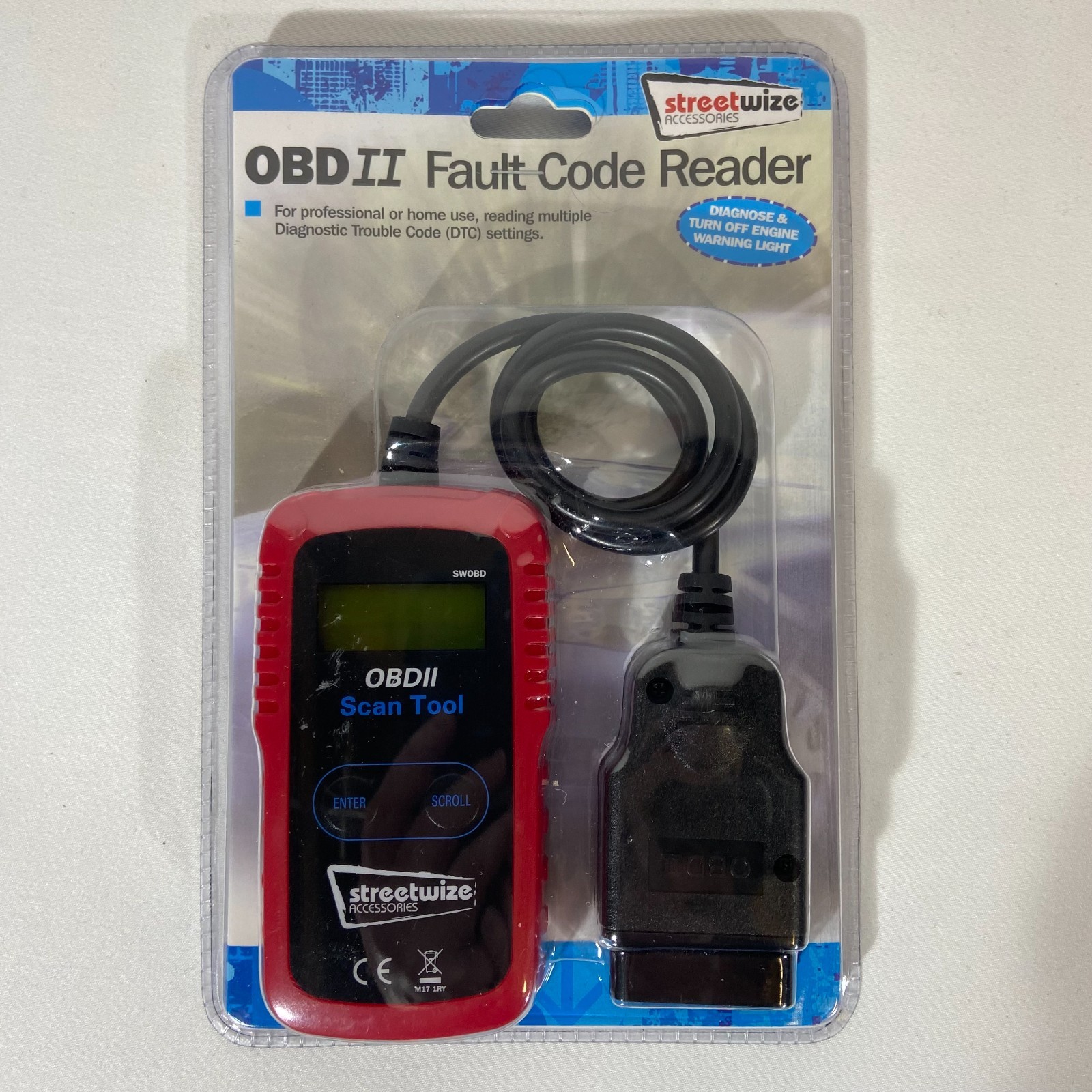 Streetwize Accessories OBD II Fault Code Reader Vehicle Diagnostic New & Sealed
