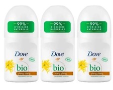 Lot de 3 déodorants DOVE Bio roll Ylang Ylang 50ml