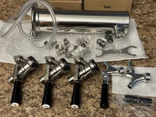 Talos Beer Keg Equip. 1 Tower 2 Handles 1011001-20 3 Couplers 1022704 Open Box