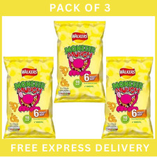 Walkers Monster Munch Roast Beef Multipack Crisps 6x20g – Pack of 3