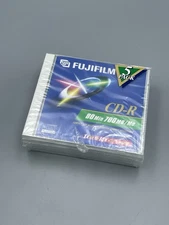 Lot of 5 FUJIFILM CD-R  80min 700MB 12X Blank Recordable Media Sealed Compact