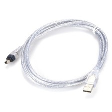 100/200/400 Mbits 4-pin to USB Male to Firewire IEEE 1394 Data Transfer Cable