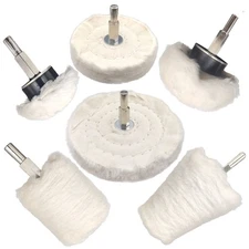 6 pcs Buffing Wheel for Drill,Buffing Pad Polishing Wheel Kits,Wheel Shaped P...