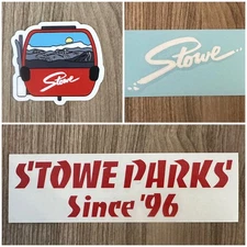 Authentic Stowe Mountain Sticker Decal PICK & CHOOSE Design Ski Vermont Winter