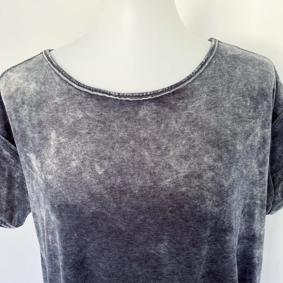 GreenTea Women’s Velvet Burnout Tunic Size L Goth Dark Distressed Edgy Grunge - Image 3 of 4