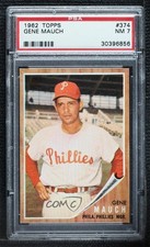 1962 Topps Gene Mauch #374 PSA 7 2d2