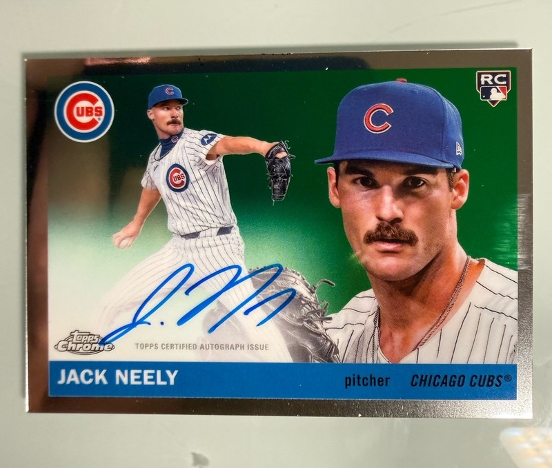 2025 Topps Chrome Platinum Anniversary Jack Neely RC Auto #CPA-JNE Chicago Cubs