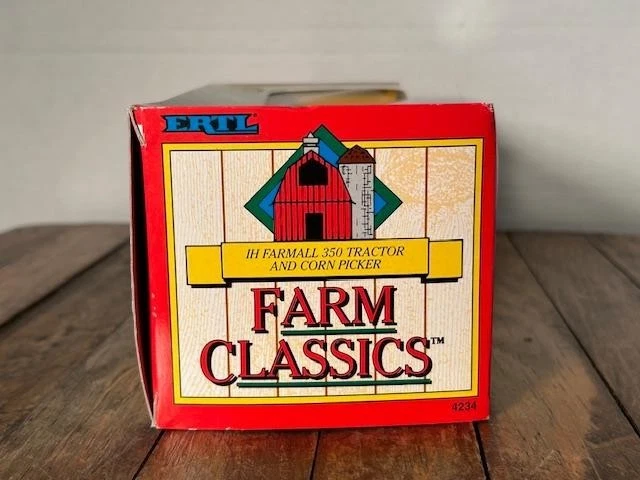 ERTL Farm Classics - IH Farmall 350 Tractor & Corn Picker Die-Cast 1/43 (NRFB) - Image 4 of 4