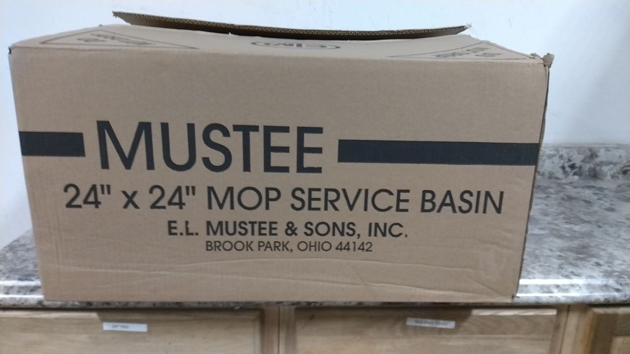 Mustee 63M 24 x 24 In Bowl Size 10 In Bowl Depth White Mop Basin