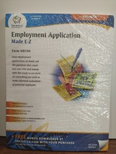 NOS Socrates Business Employment Application HR104 Vtg Made In USA W10