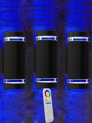 Mi.light RF Remote Control RGB Color Changing Outdoor Wall Lighs Up and Down ...
