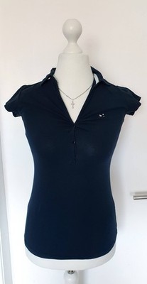 Shirt Poloshirt Rich & Famous blau dunkelblau Größe M eher S In Style
