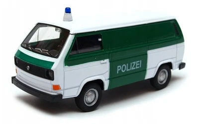 Welly Volkswagen T3 Van Police White 1:34 1:39 Scales 4.5 Inch Diecast in Box - Photo 1/4
