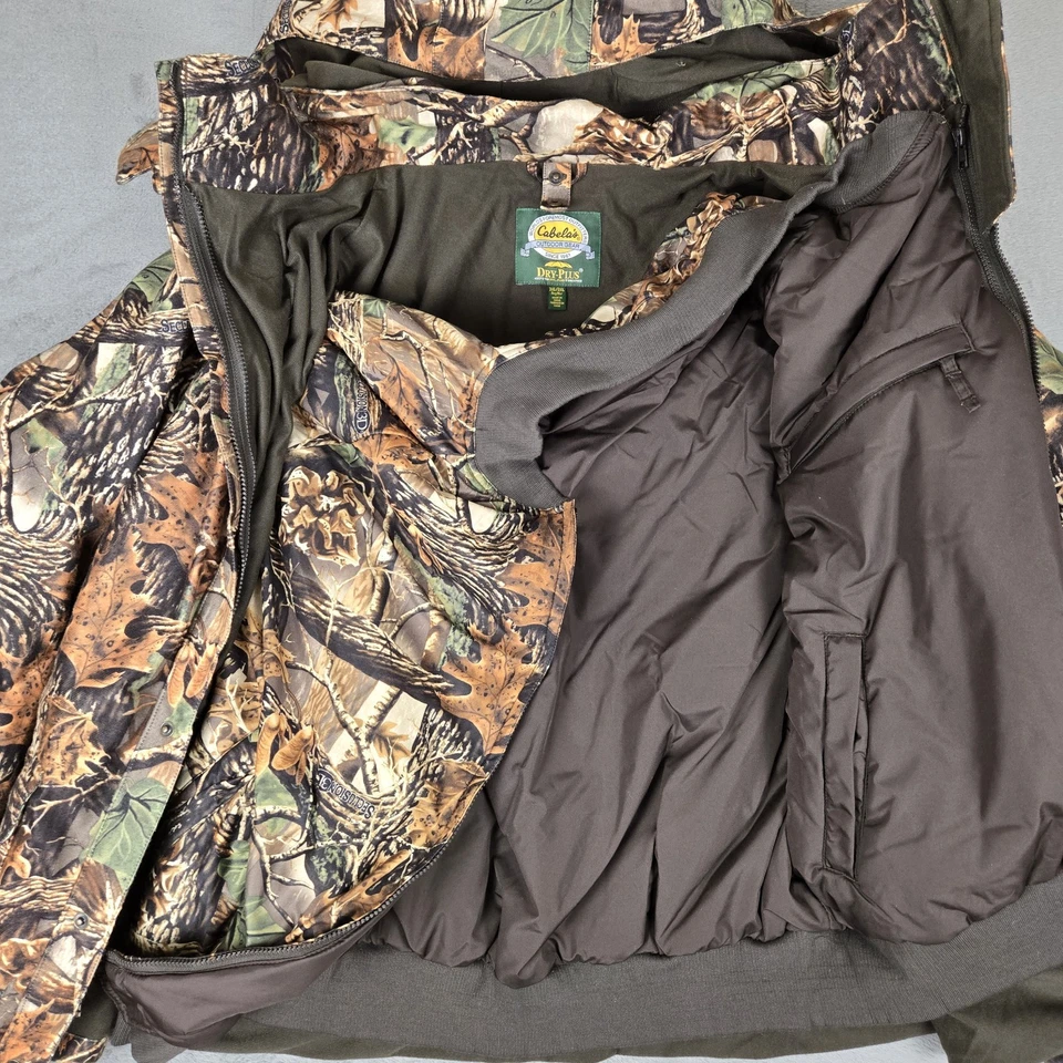 Cabelas 3 In 1 Parka Jacket Mens 3XL Dry Plus Revolution Fleece Seclusion3D Camo - Image 4 of 4