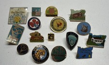 Lot of 16 Oregon Vintage Lapel Hat Pins - Rhododendron Festival - Lakefair