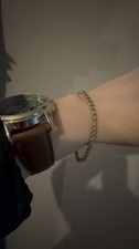 9ct Yellow  Gold Diamond Tennis Bracelet - 1.00ct Natural Untreated Diamond