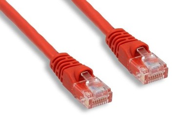 Cat5e Ethernet Cable   3ft   RJ45   Straight   Red